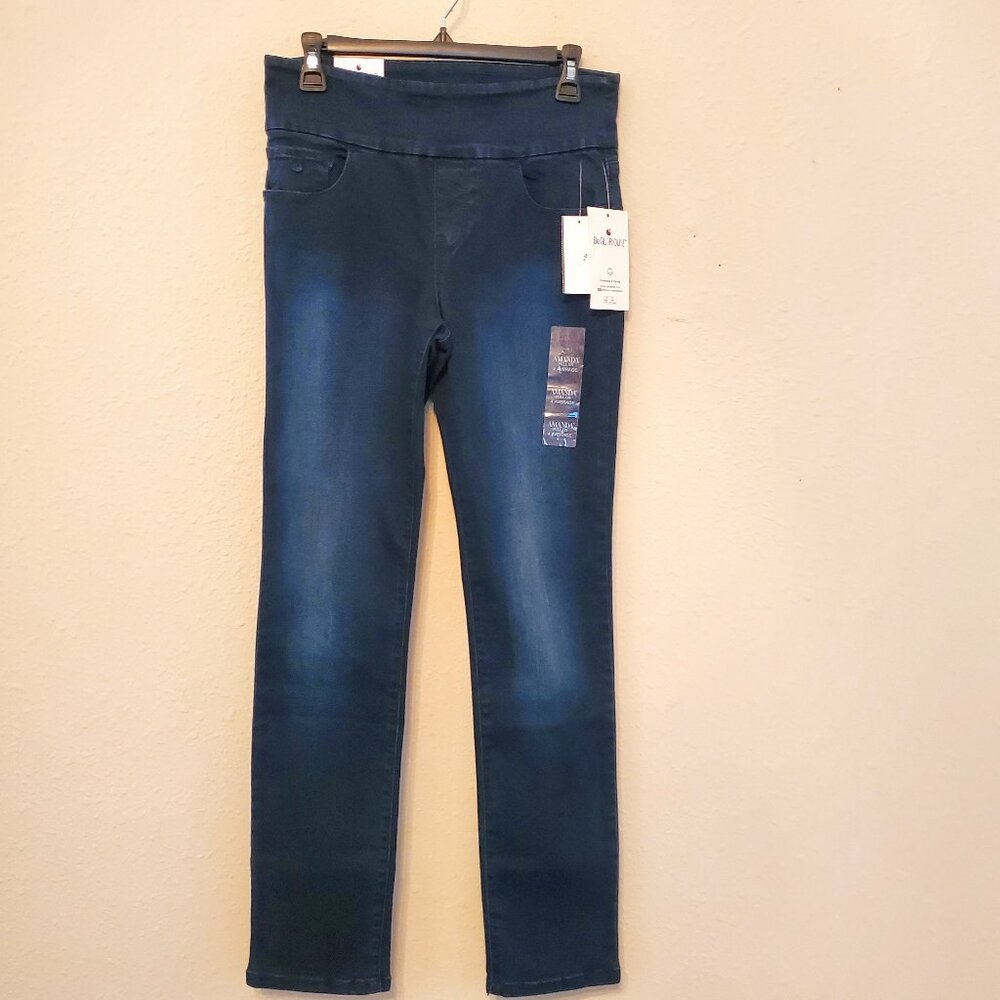 Gloria Vanderbilt Women's Classic Rise Slim Leg Pull On Super Stretch, Size 4.